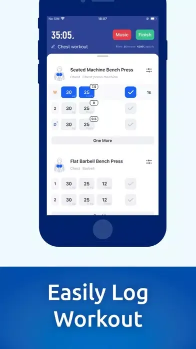 One More - Workout Tracker سکرین شاٹس