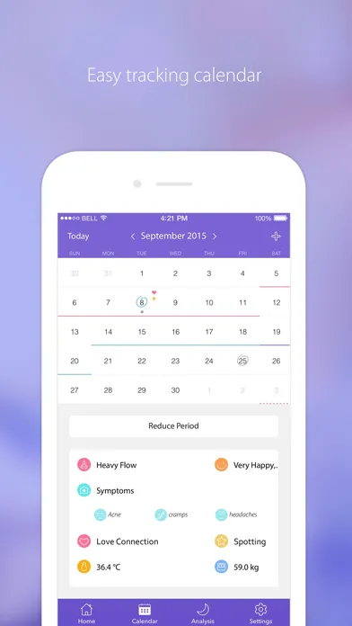 Period Tracker - Menstrual & Ovulation Calendar スクリーンショット