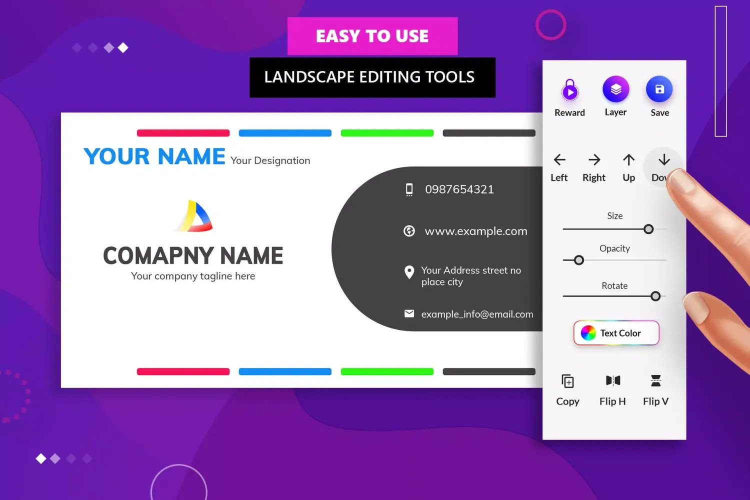 Digital Business Card Maker Screenshots