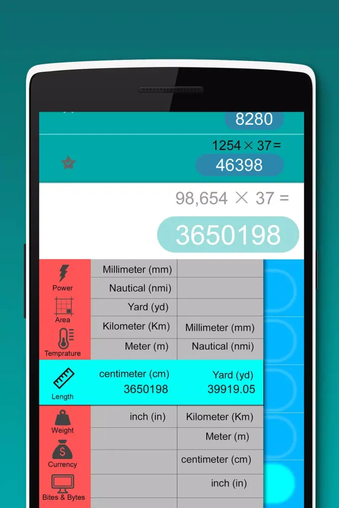 Calculator / Unit Converter スクリーンショット