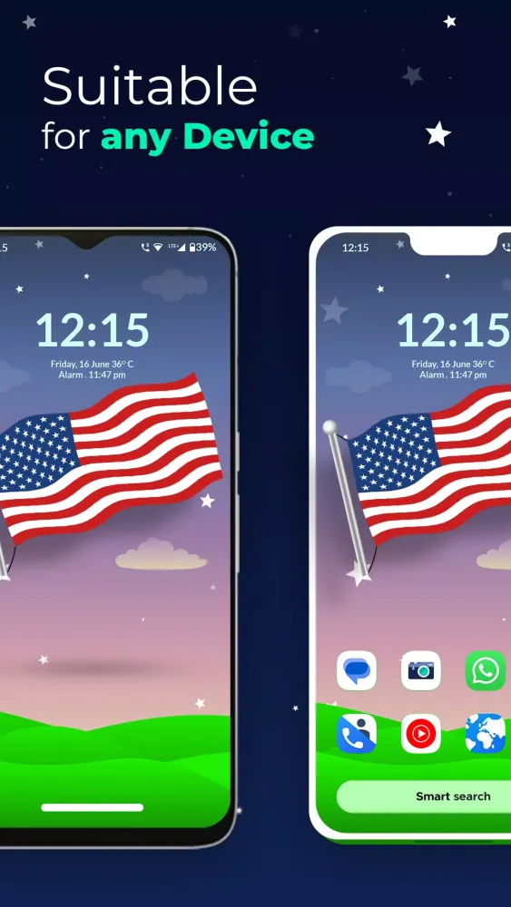 USA America Flag - US Flag LWP Screenshots