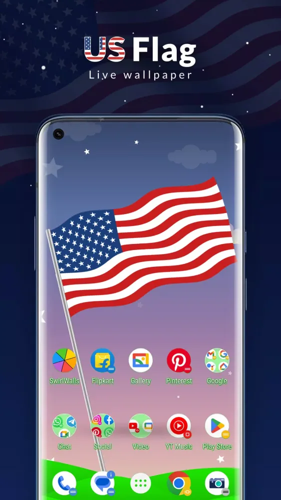 USA America Flag - US Flag LWP Screenshots