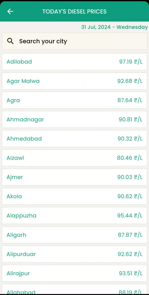Capturas de tela do Vegetable Market Price