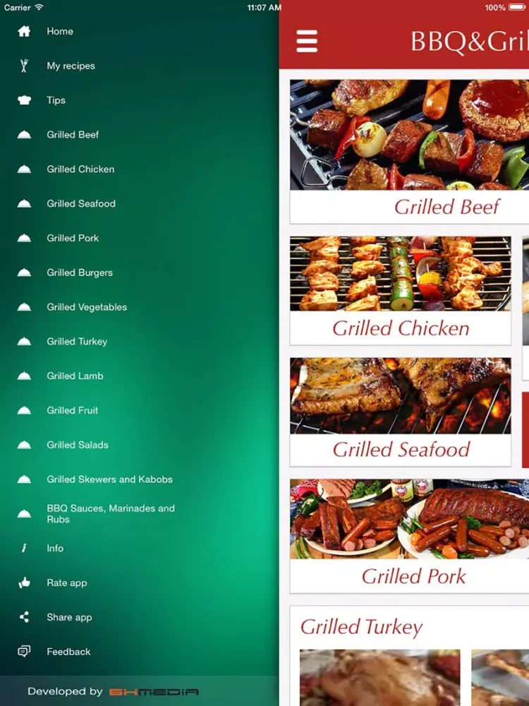 ภาพหน้าจอของ Bbq & Grilling Recipes - best cooking tips, ideas iPad 