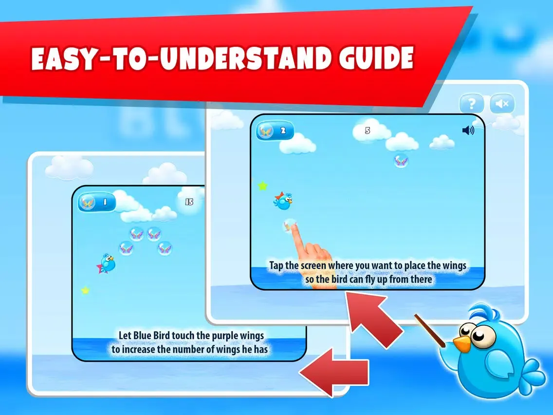 Capturas de tela do Blue Bird - Fly high in the sky iPad 