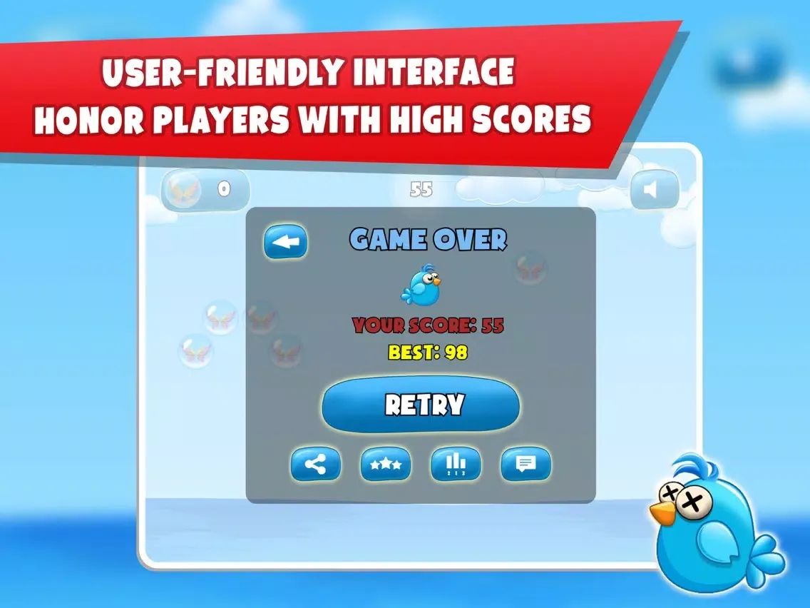 Capturas de tela do Blue Bird - Fly high in the sky iPad 