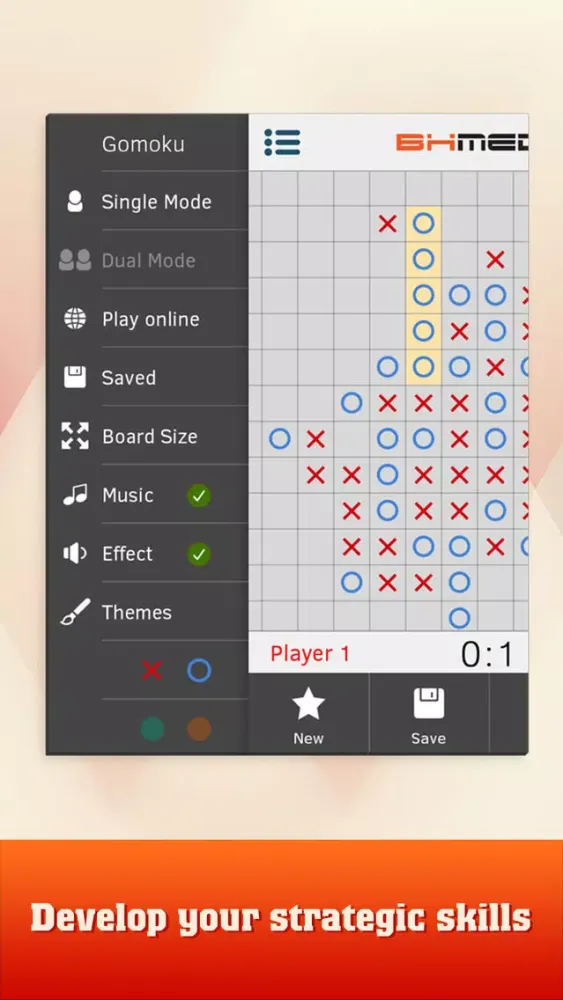 Tangkapan layar Gomoku Game - 5 in a row