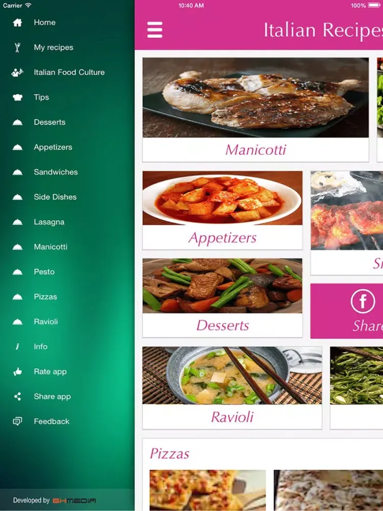 Screenshot di Italian Food Recipes - best cooking tips, ideas iPad 