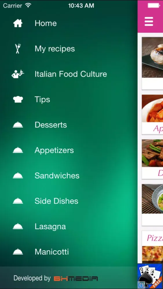 Screenshot di Italian Food Recipes - best cooking tips, ideas