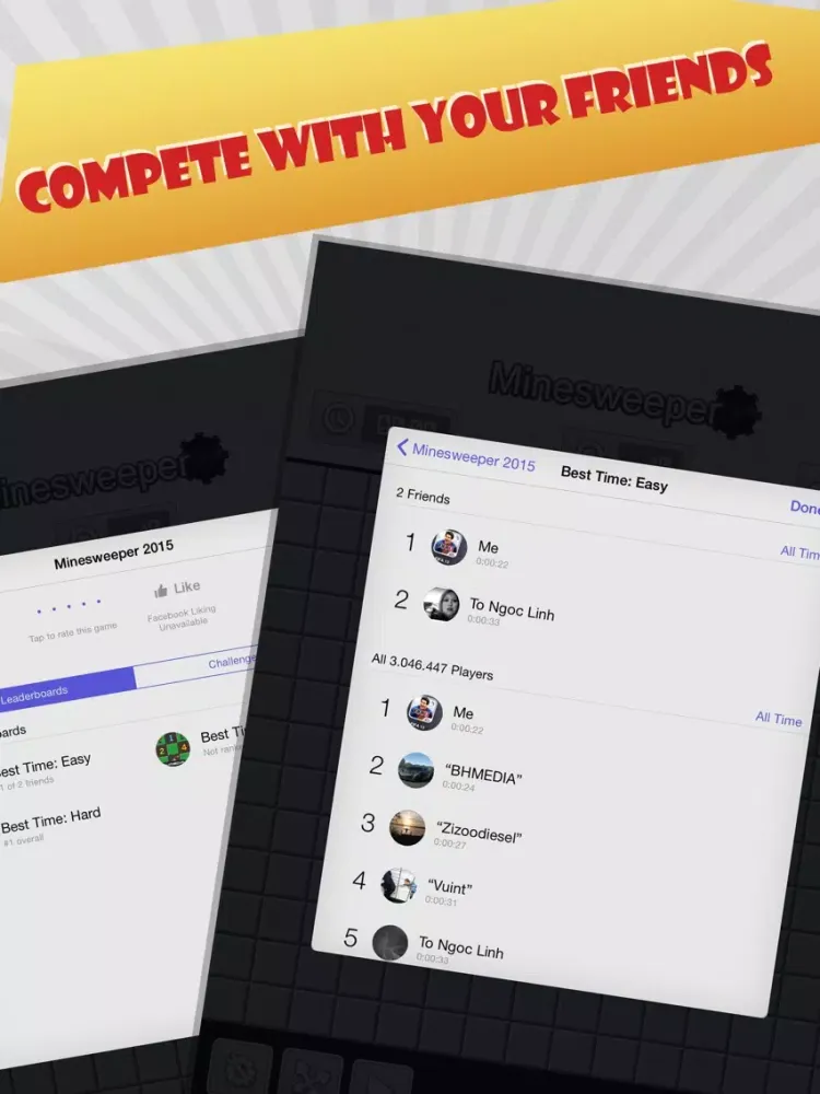 Minesweeper 2015 - play classic puzzle game free iPad  স্ক্রিনশট
