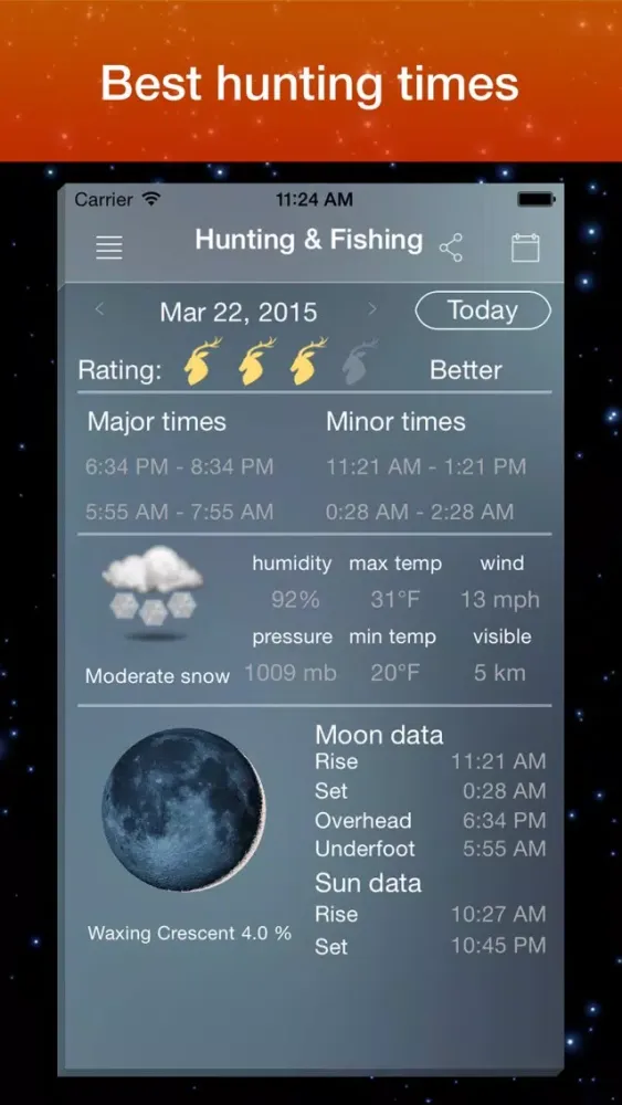Screenshot di Moon Phase Calendar .