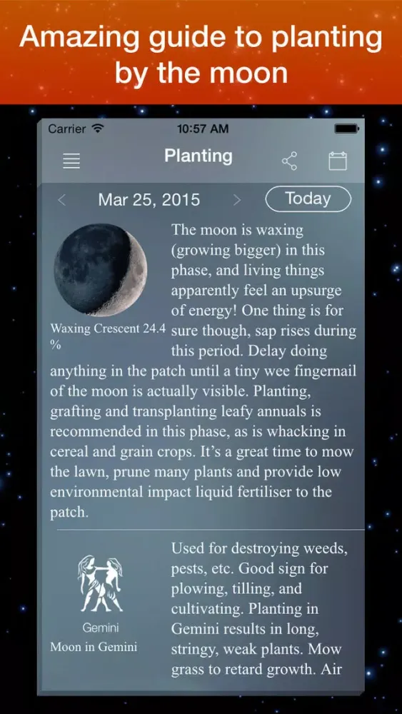 Screenshot di Moon Phase Calendar .