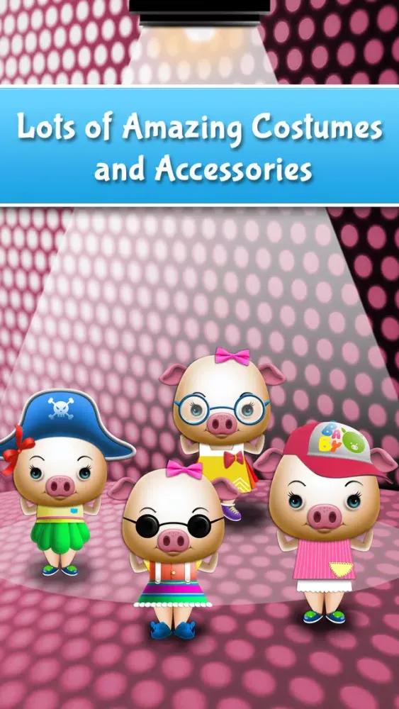 My Talking Pet - virtual pig with free mini games for kids 스크린샷