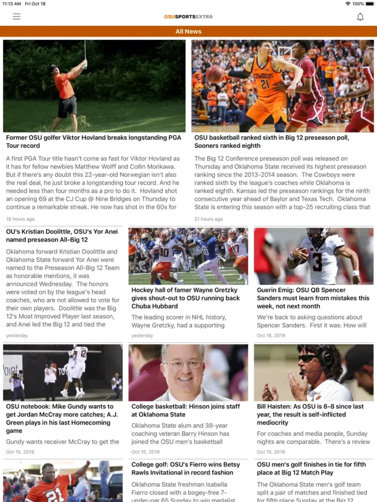 OSU Sports Extra iPad 应用截图