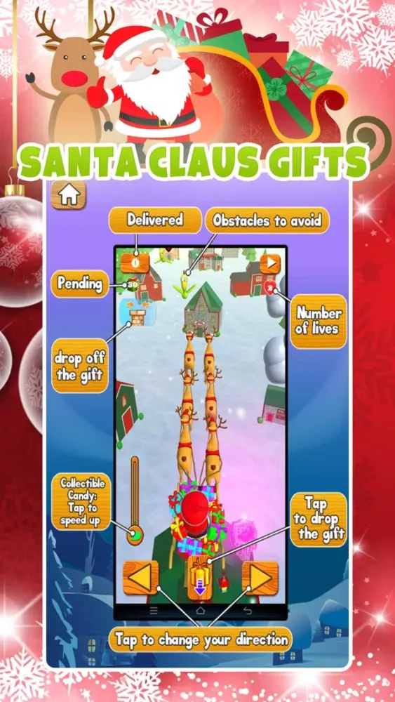 Santa Claus Gifts - free 3D Christmas game Screenshots