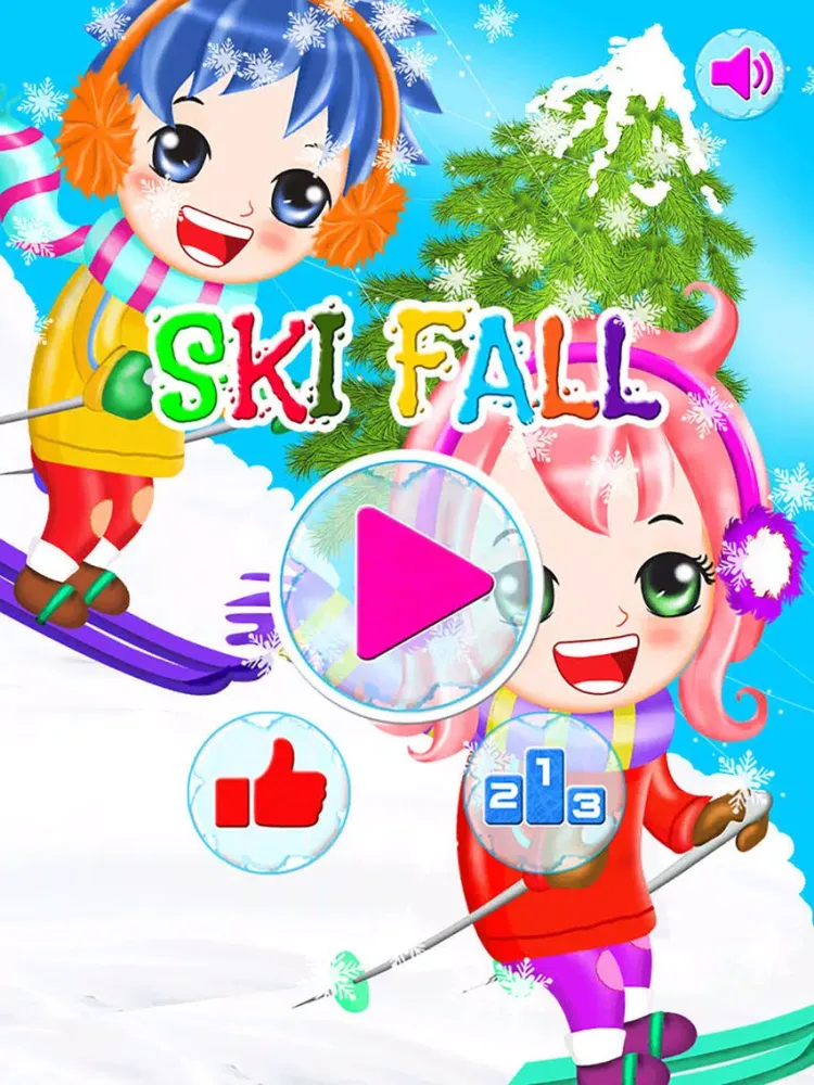 Скриншоты Ski Fall - free ski jump game iPad 