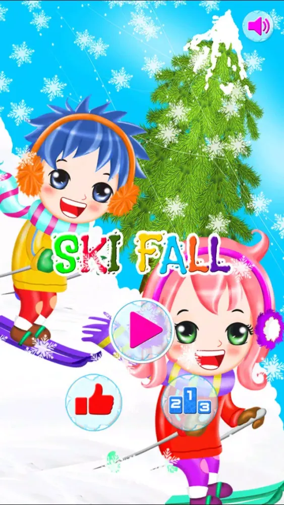 Скриншоты Ski Fall - free ski jump game