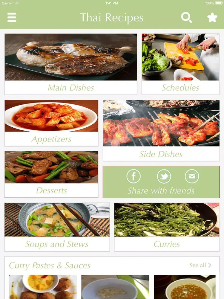 Tangkapan skrin Thai Food Recipes - best cooking tips, ideas iPad 