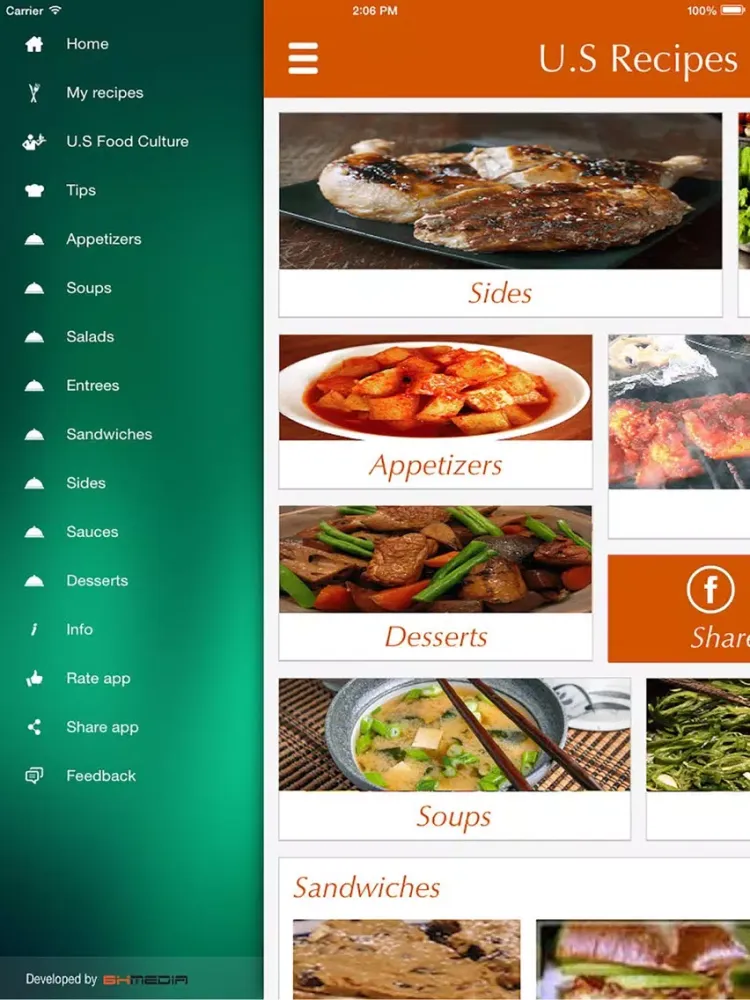 Screenshot di U.S. Food Recipes - best cooking tips, ideas iPad 
