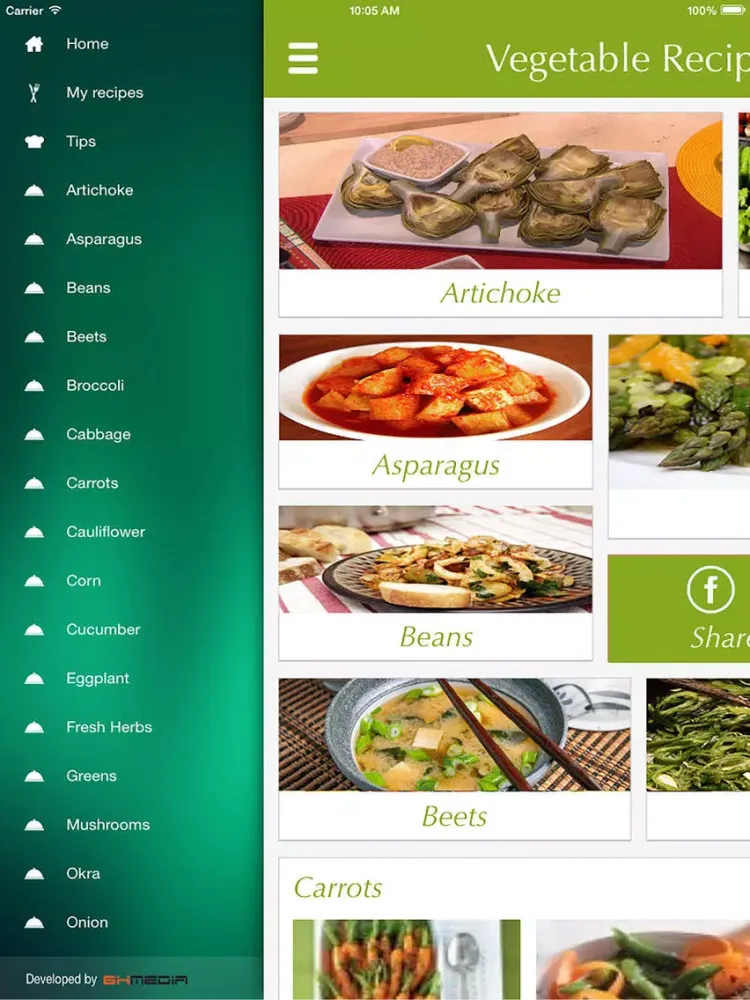 Tangkapan layar Vegetable Food Recipes - best cooking tips, ideas iPad 