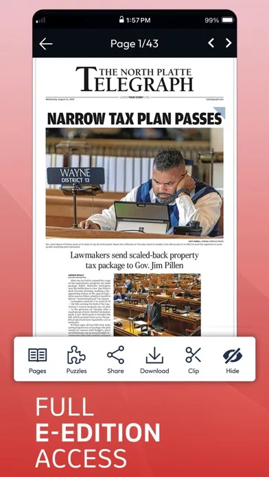Captures d'écran de North Platte Telegraph