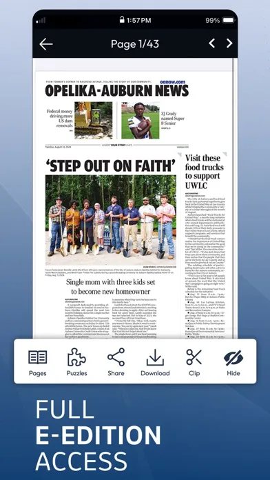 Capturas de tela do OANow Opelika-Auburn News