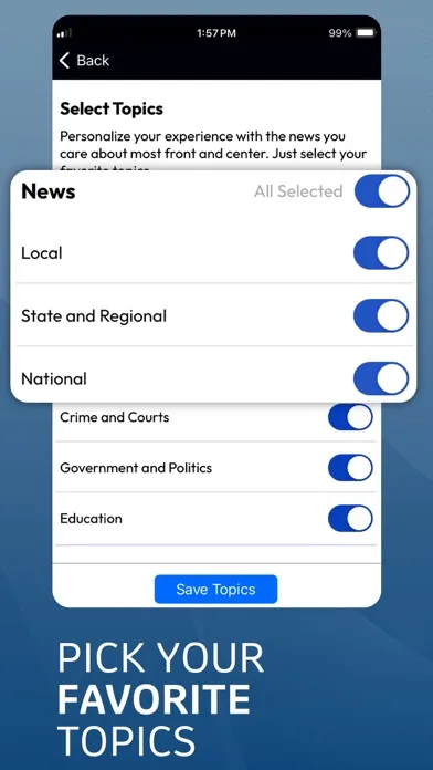 Captures d'écran de Fredericksburg.com App