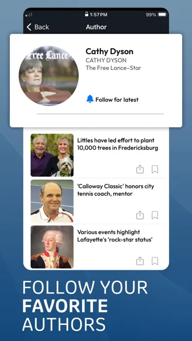 Captures d'écran de Fredericksburg.com App