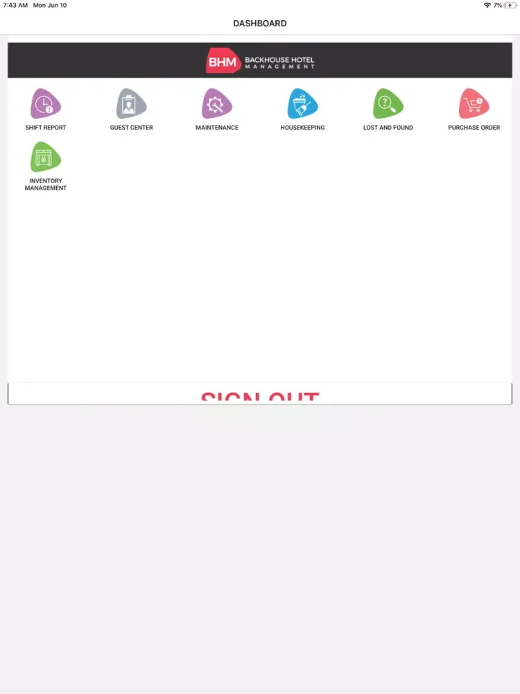 BHM Systems iPad  Screenshots