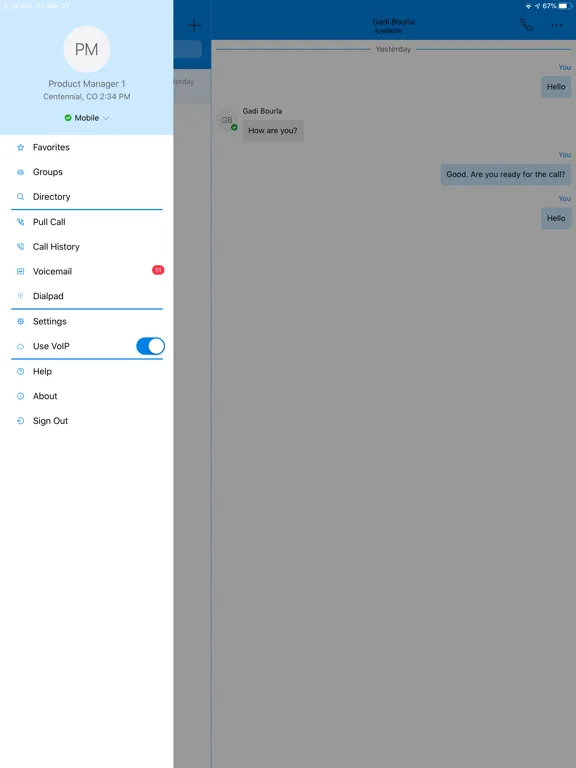 Zrzuty ekranu Anywhere Connect iPad 
