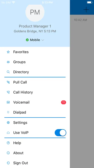 Zrzuty ekranu Anywhere Connect