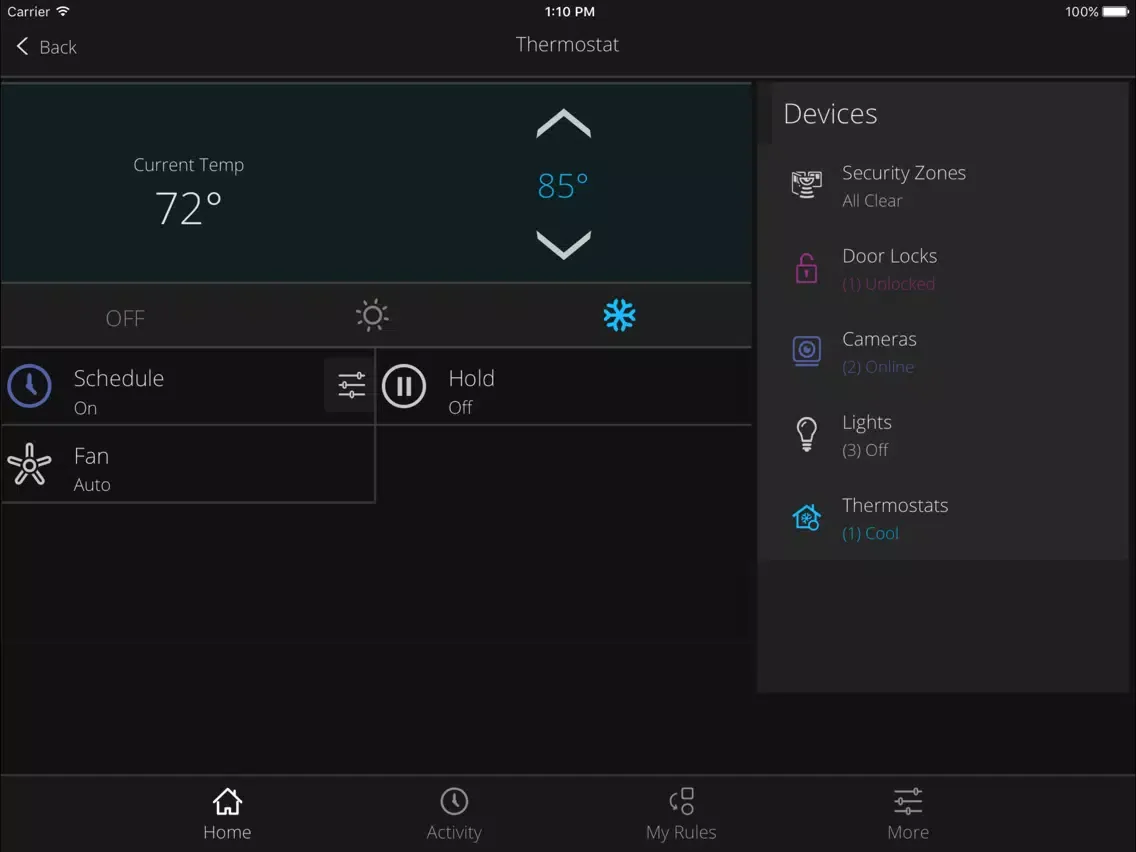 Скриншоты BHN Home Security iPad 
