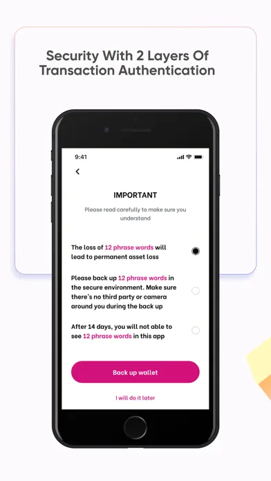 Capturas de pantalla de 3S Wallet: Crypto DeFi Wallet