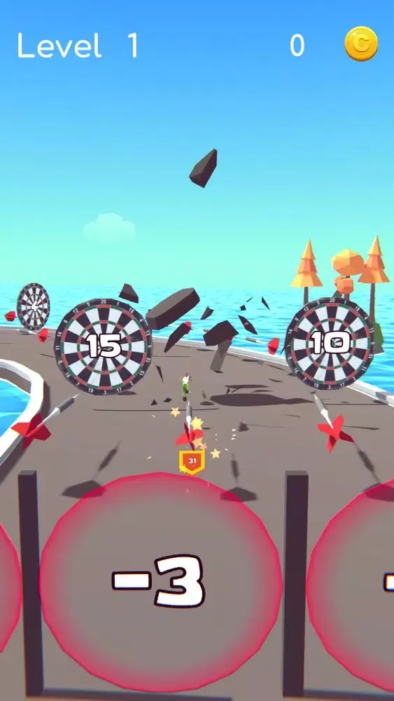 Zrzuty ekranu DartShooty3D