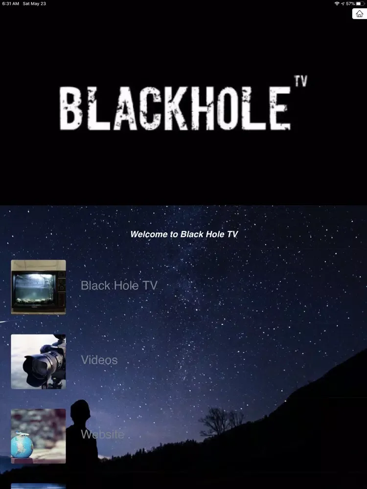 Black Hole TV iPad  स्क्रीनशॉट