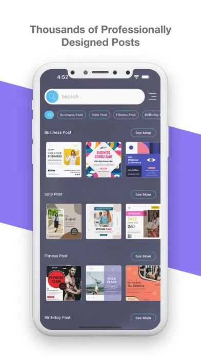 Zrzuty ekranu Post Maker-Social Media Design