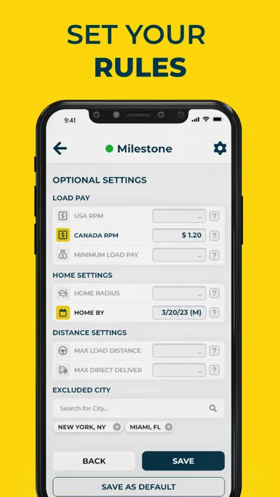 Captures d'écran de Milestone App