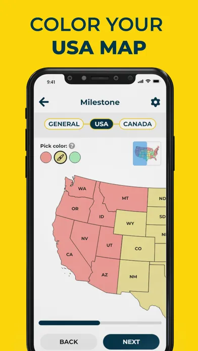Captures d'écran de Milestone App