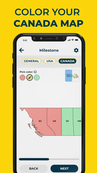 Captures d'écran de Milestone App