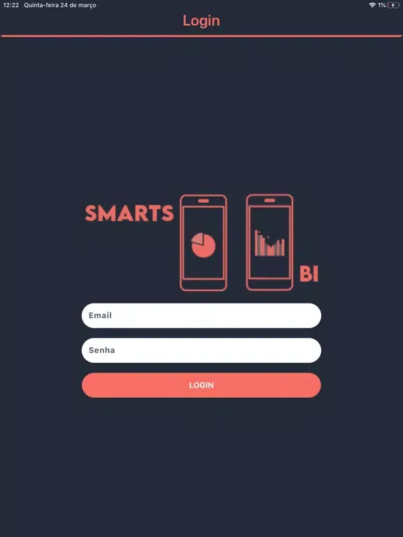 Capturas de tela do Smarts BI iPad 
