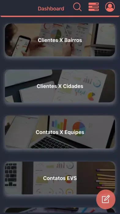 Capturas de tela do Smarts BI