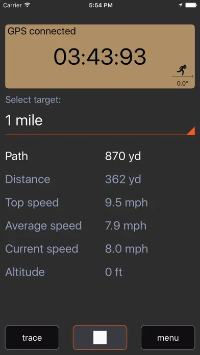 Zrzuty ekranu Jogging app