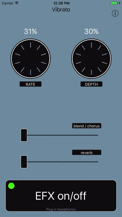 Capturas de tela do Vibrato - Audio Unit Effect