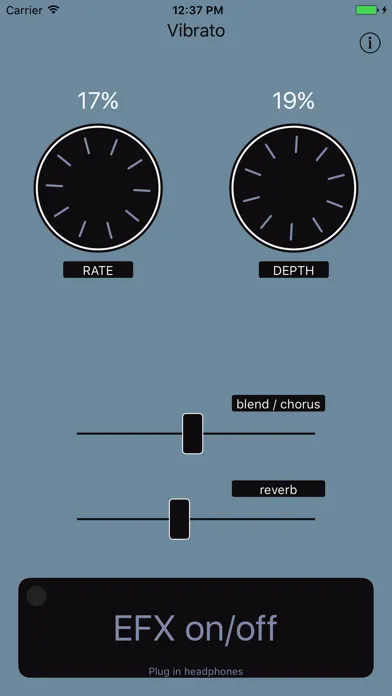 Capturas de tela do Vibrato - Audio Unit Effect