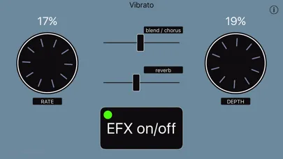 Capturas de tela do Vibrato - Audio Unit Effect