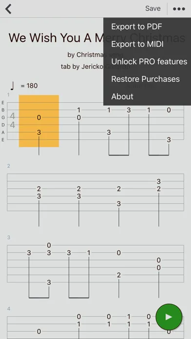 Guitar Tabs X - tabs editor Screenshots
