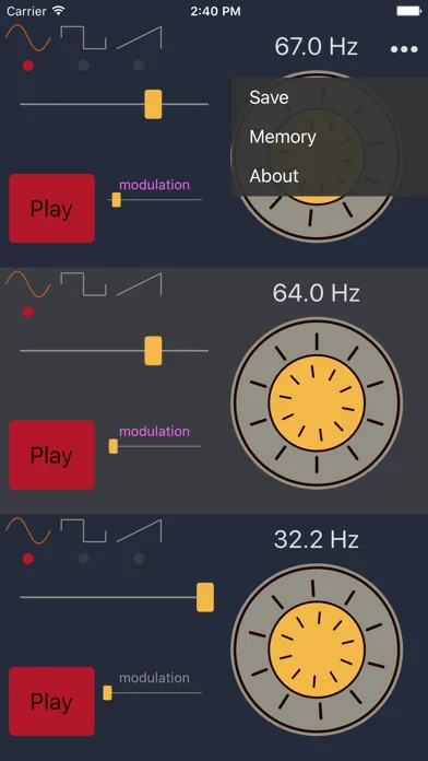 Frequency Sound Generator سکرین شاٹس