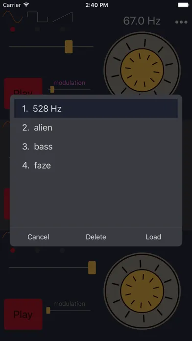 Frequency Sound Generator سکرین شاٹس