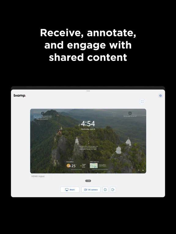Biamp MAX iPad  سکرین شاٹس