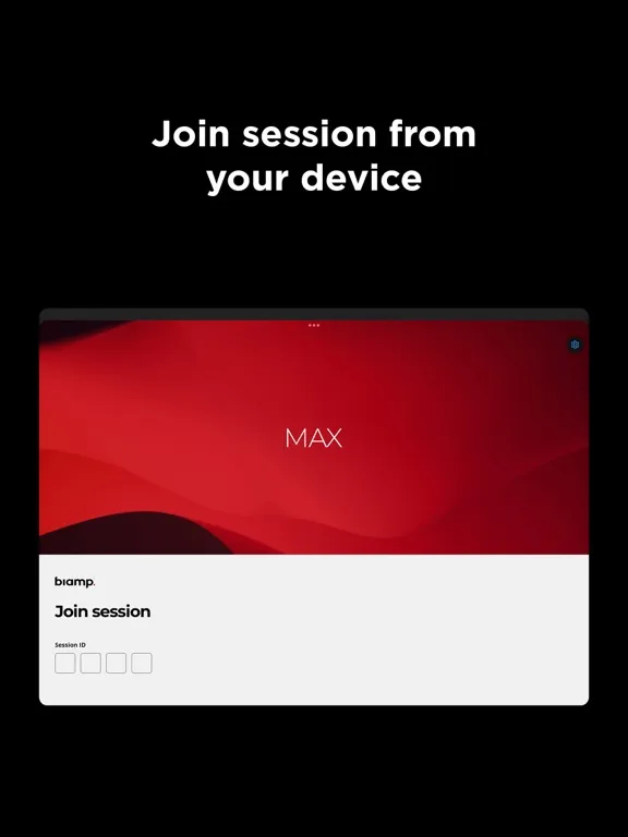 Biamp MAX iPad  سکرین شاٹس